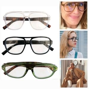 3 Pack NEW Aviator Oversized Reading Glasses Blue Light Block +2.50